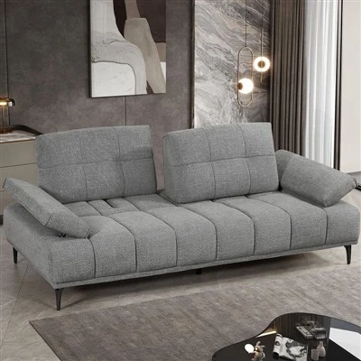 Ultra minimalistyczna sofa materiałowa